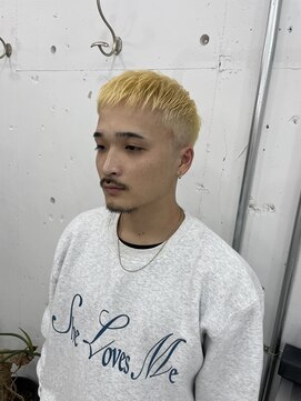 ウェルネス(Wellness) マッシュパーマウルフ波巻きハイライト75