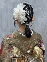 ライク ベター(like better)&nbsp;成人式ショートボブアレンジ//水引アレンジ