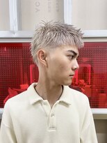 メリケンバーバーショップ トーキョー(MERICAN BARBERSHOP TYO)&nbsp;ハイライト/マッシュパーマ/ウルフ/アッシュブラック【嶋壽】196