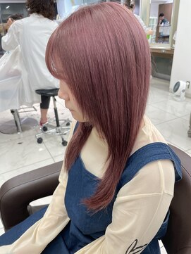 アッシュ 下北沢店(Ash) ブリーチ1.2回でできるピンクカラー