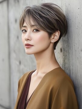 アルトリスト(Altruist Aging×HAIR&SPA) ☆イメチェンピンクベージュアンブレラカラー前髪クールショート