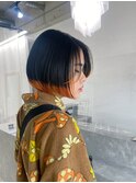 ホワイトグレージュ/デジタルパーマ/チェリーブラウン/宜野湾