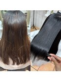 髪質改善 before after メンテナンス半年ぶり