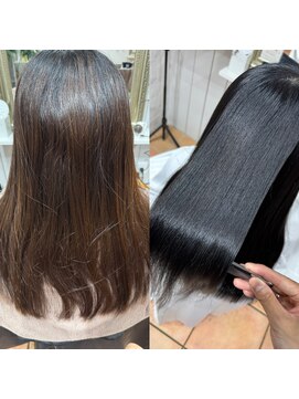 ボクノ 3号店(bokuno) 髪質改善 before after メンテナンス半年ぶり