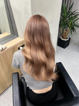 ペレ 渋谷(PELE) くびれヘア/アプリコットオレンジ/夏のヘアアレンジ/渋谷