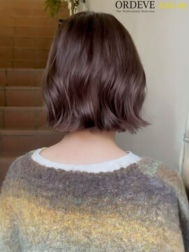 クラーロ アマンテ(Claro amante) 切りっぱなしボブ/ラベンダーブラウン