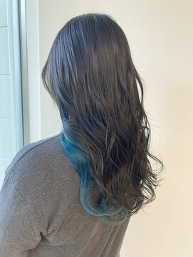 ファースト 長町店(first) インナーカラー/ターコイズブルー