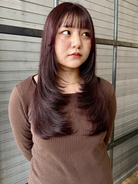 ロックス バイ マグ 松本(rocks BY MAG) チェリーレッド暖色カラーボルドーワインレッドレイヤー
