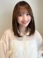 ガーデンヨコハマ(GARDEN YOKOHAMA)&nbsp;ミディアム　レイヤーカット　ローズブラウンナチュラルブラウン