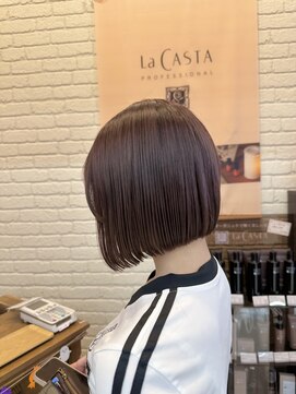 アユラ イオン八戸田向店(AyuRa) ピンクブラウン×ボブ