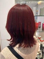 アンドワークス カシワ(&WORKS kashiwa)&nbsp;【秋色カラー】深みのあるレッドブラウンで大人お洒落ミディアム