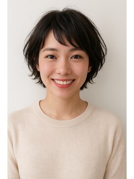 ヘアーディープ(hair deep) ショート×ニュアンスパーマ