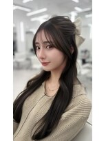 アマトウキョウ アユンチェ(AMA TOKYO×AYUNCHE) 前髪顔まわり韓国ヘアレイヤーカットサイドバンク2wayバンク韓国