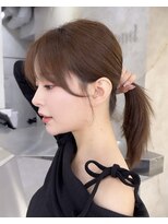 ロンドアヴァントゥス 池袋(Lond aventus)&nbsp;韓国レイヤー/韓国風/ボブ/髪質改善/黒髪/ブリーチなし〔池袋〕