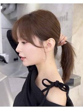 ロンドアヴァントゥス 池袋(Lond aventus) 韓国レイヤー/韓国風/ボブ/髪質改善/黒髪/ブリーチなし〔池袋〕