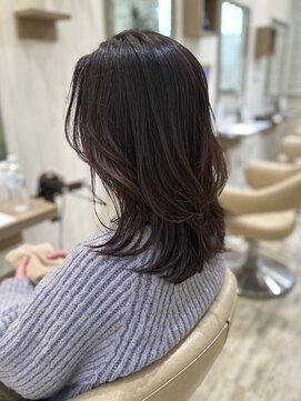 巻き髪レイヤーストレート/大人の髪質改善/40代50代におすすめ