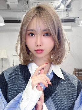 アグ ヘアー モイ 赤羽店(Agu hair Moi) 《Agu hair》ハイトーンワンカール×numberA.ヘアバター