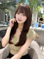 マインバイアフロートギンザ(MYNE by AFLOAT GINZA)&nbsp;レイヤーカット/顔周りカット/チョコレートブラウン