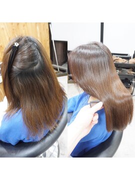 ヘアテリア リュウ 大塚(hair teria ryu) 縮毛矯正/髪質改善縮毛矯正/前髪縮毛矯正/表面ハーフ矯正