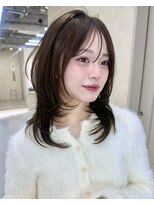 サンドレオ 新宿店(sand Leo)&nbsp;ミディアムレイヤーカット/髪質改善/韓国/前髪/新宿/ブリーチ