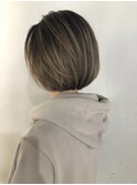 白髪ぼかしハイライトボブ &nbsp;30代40代50代【渋谷/青山】担当 濱口