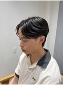 ニュアンスパーマ フェザーパーマ センターパート