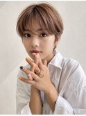 ハッシュカット/グレージュ/デザインカラー/横浜西口