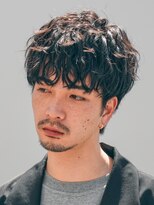 バイフィフス 原宿/表参道(by fifth) 緩め波巻きスパイラルパーマシャドウパーマメンズセンターパート
