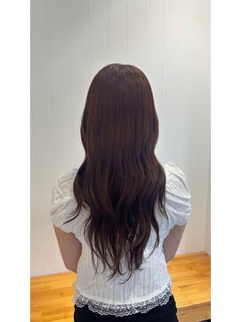 ビューバイネオリーブ 用賀店(Beau'r by neolive) ストレートパーマ縮毛矯正ダークパープル夏ミルクブラウン[用賀]