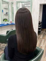 ルートヘア 辻堂店&nbsp;髪質改善縮毛矯正ナチュラルストレート艶髪ロング美髪辻堂