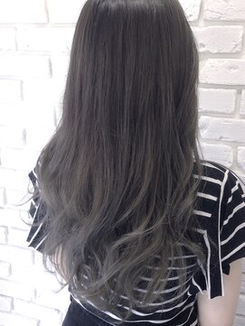 アジールヘア 所沢プロペ通り店(agir hair) バレイヤージュスモーキーグレージュホワイトグレージュ20代30代