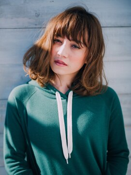 ヘアーアンドメイク モコモコアンドモコモコキッズ 千葉店 エアリーミディアムボブ