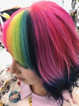 髪技空間アノン(anon) レインボーカラー