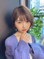 ロンドプランタン 恵比寿(Lond Printemps)&nbsp;【Lond佐野】アッシュブラウン小顔フェミニンボブ毛先パーマ