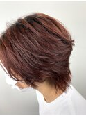 ハンサムショート × ボルドーブラウン