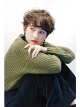 グロウミドル(GROW middle) 大人ガーリーの暗めカラーニュアンスパーマ【middle】野村恵子