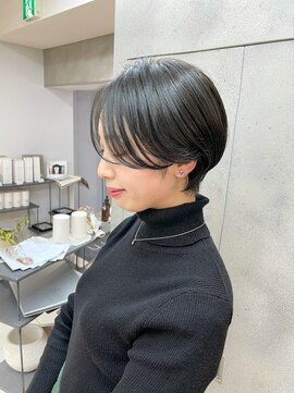 ヴェイン 渋谷(vain) 20代30代40代小顔ハンサムショートアッシュブルーブラック