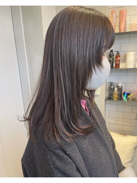 ロビン アンド ダルク(robin&darc) 顔まわりカット×グレージュカラー【髪質改善】【代官山】