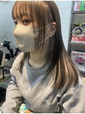 インナーカラーと顔まわりカット