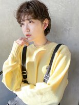 アイティーバイアルバム 八王子店(IT by ALBUM)&nbsp;フロントパーマショート_アースカラーくびれヘアツートン_28941