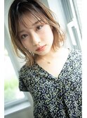 グラデーションカラーボブ