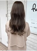 ブリーチなしグレージュカラー