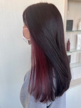 エルベ 内原店(elve) インナーカラー×ピンク！