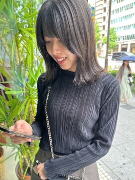 ケーツー心斎橋 クイーンズガーデン バイ ケーツー(K two QUEEN'S GARDEN by K two) 赤み消しカラー*ピスタチオブラウンカラー*3分で巻けるボブ