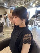 ぱつっとバング／お顔周りカット