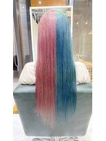 デイズ(days)&nbsp;ピンクカラーとネイビーブルーのハイトーンカラーツートンカラー