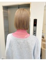 アヴァンス 広島本通店(AVANCE.)&nbsp;ハイトーンベージュ×ボブ