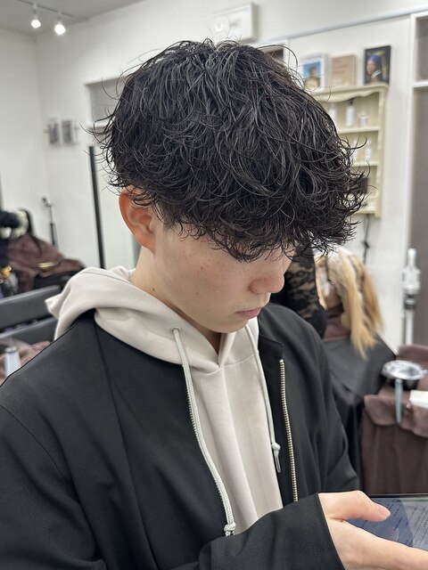 大人気波巻きパーマ/men’s hair