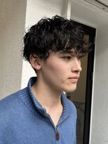 ジリ(JILI) メンズマッシュ プードルパーマ スパイラルパーマ ツーブロック