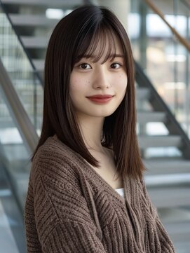 アルトリスト(Altruist Aging×HAIR&SPA) ★ダークアッシュ大人ガーリーボブ着物ミディアムレイヤーカット